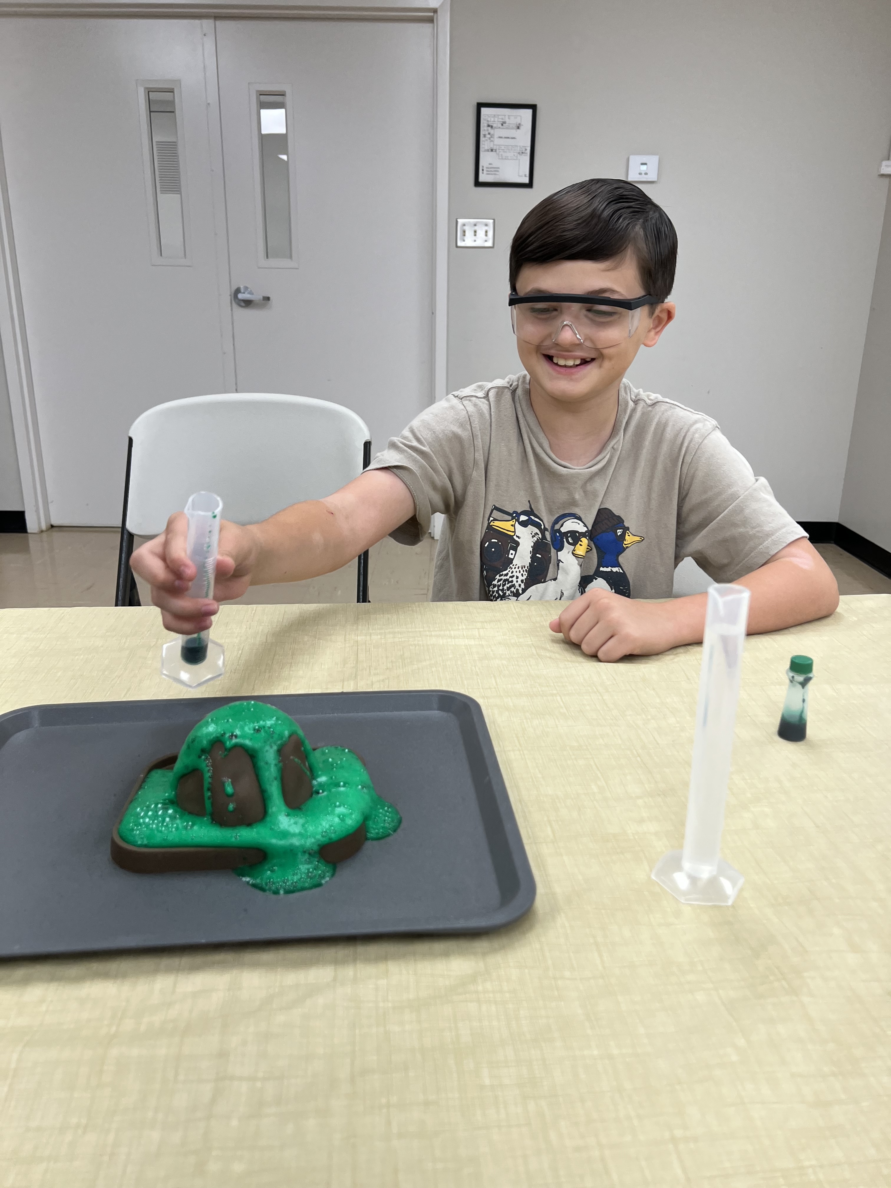 Science experiment volcano